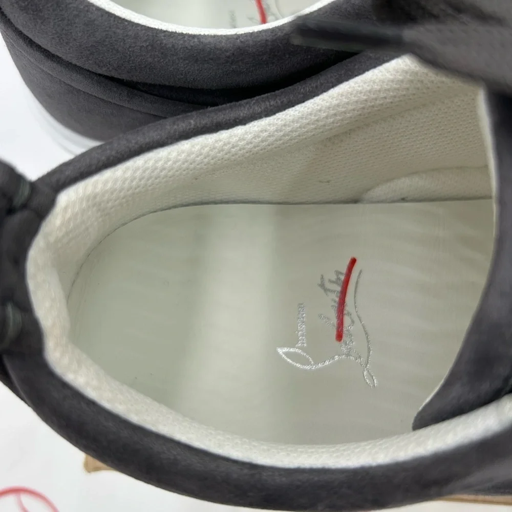 Men's Christian Louboutin Jimmy low top suede sneakers size 41 made in Italy